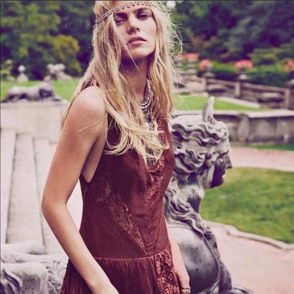 Free People Rich Berry Dove Party Dress Size 4